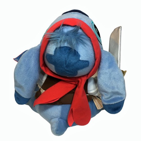 RARE HTF Disney Sega Stitch Blue Plush Pirate 10in - Picture 3 of 11